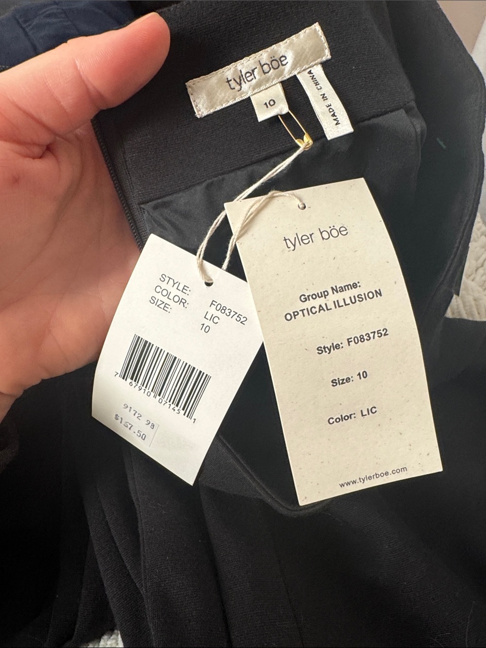 Tyler Boe Black Pencil Skirt Women's Size 10 - Picture 2 of 7